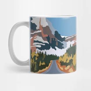 On the way to snowy mountains Mug